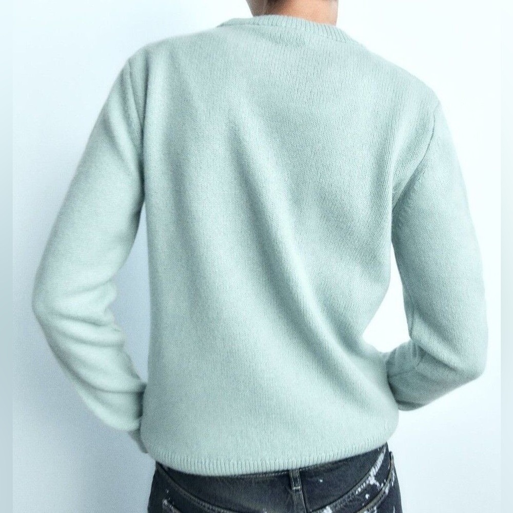 Zara Cashmere Wool Blend Knit Sweater - Picture 4 of 15